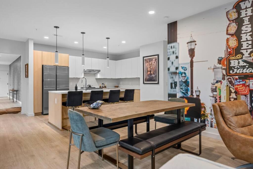 Skyline View, Pool, Gym, Balcony'S, Walk To Bway! Apartment Nashville Luaran gambar