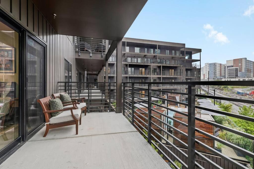 Skyline View, Pool, Gym, Balcony'S, Walk To Bway! Apartment Nashville Luaran gambar