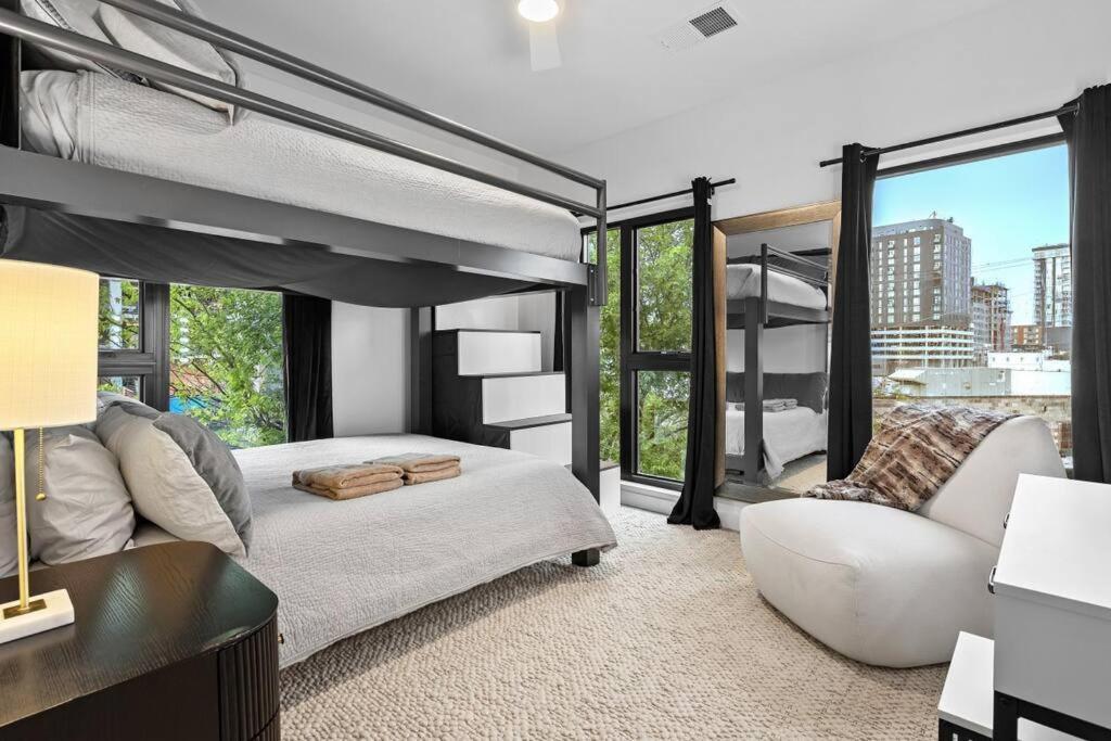 Skyline View, Pool, Gym, Balcony'S, Walk To Bway! Apartment Nashville Luaran gambar